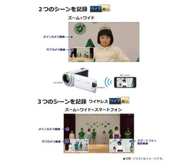 HD Camcorder 64GB Memory White