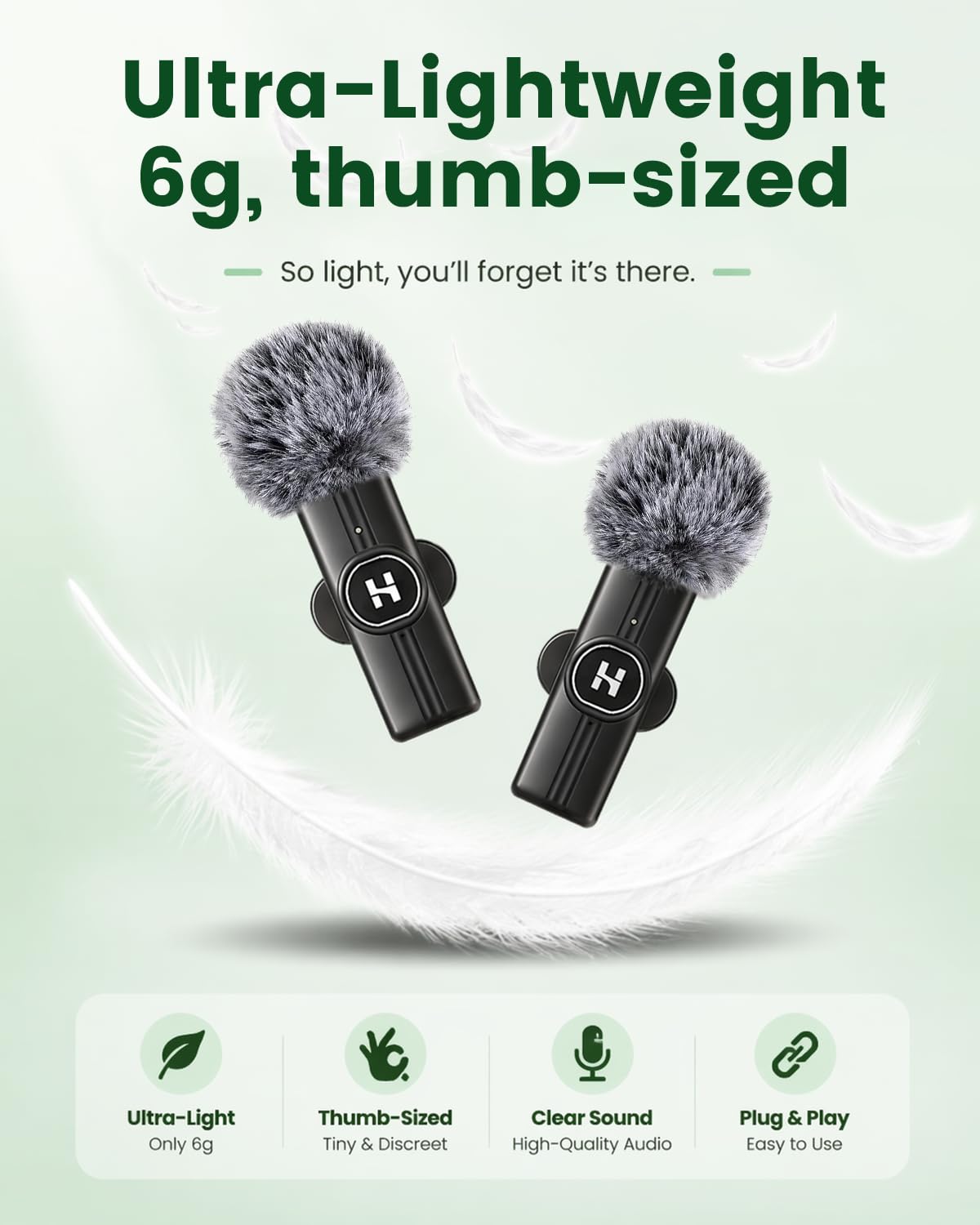 Mini Wireless Lavalier Microphone