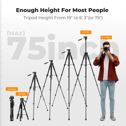 75" Camera Tripod Stand