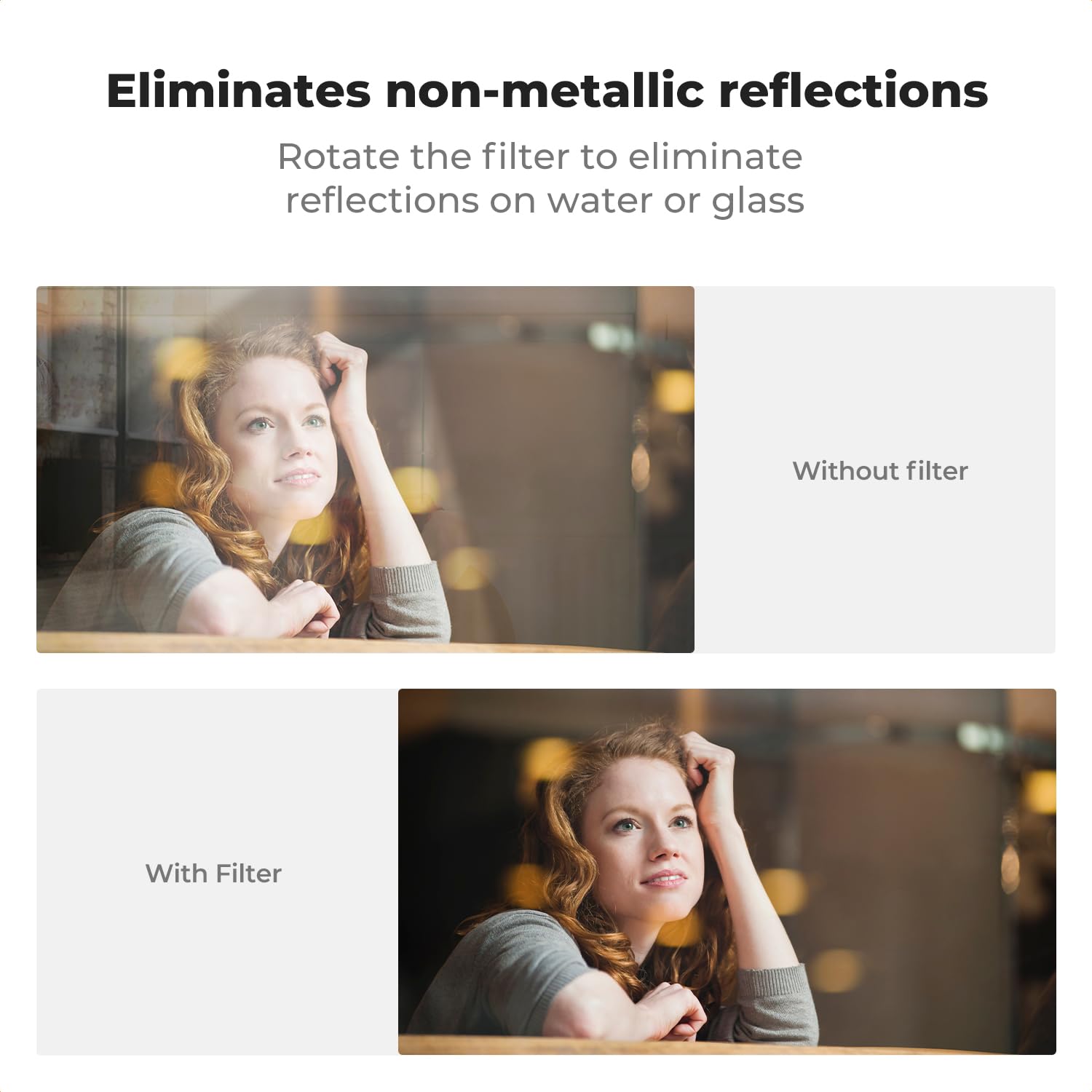 52mm Clip-On CPL Phone Camera Filter Kit