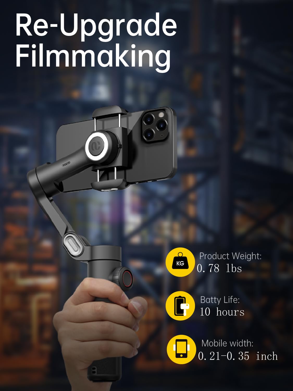 3-Axis Smartphone Gimbal Stabilizer