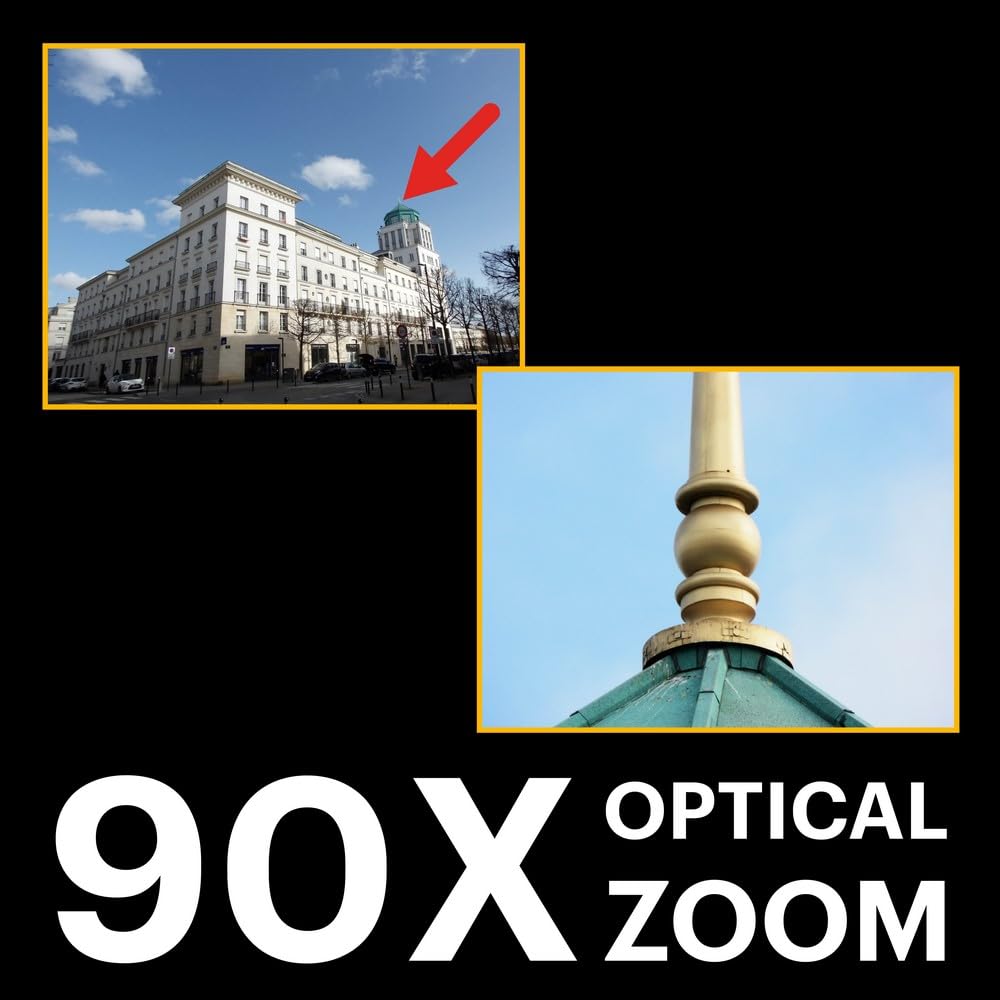 20MP Camera 90X Optical Zoom
