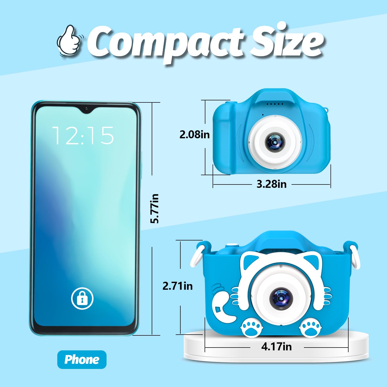 Kids Digital Camera with 32GB SD Card