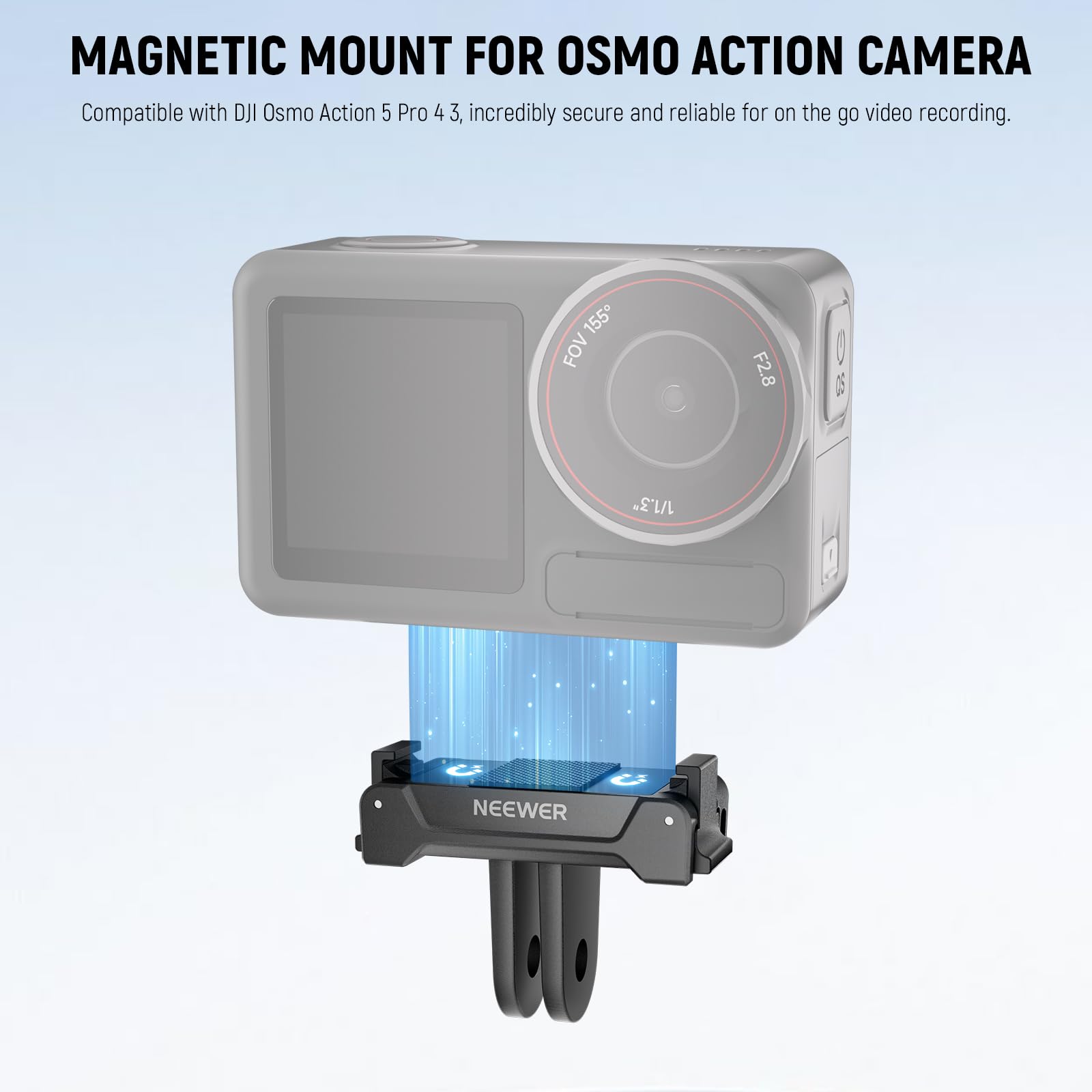 Magnetic Action Camera Quick Release Mount