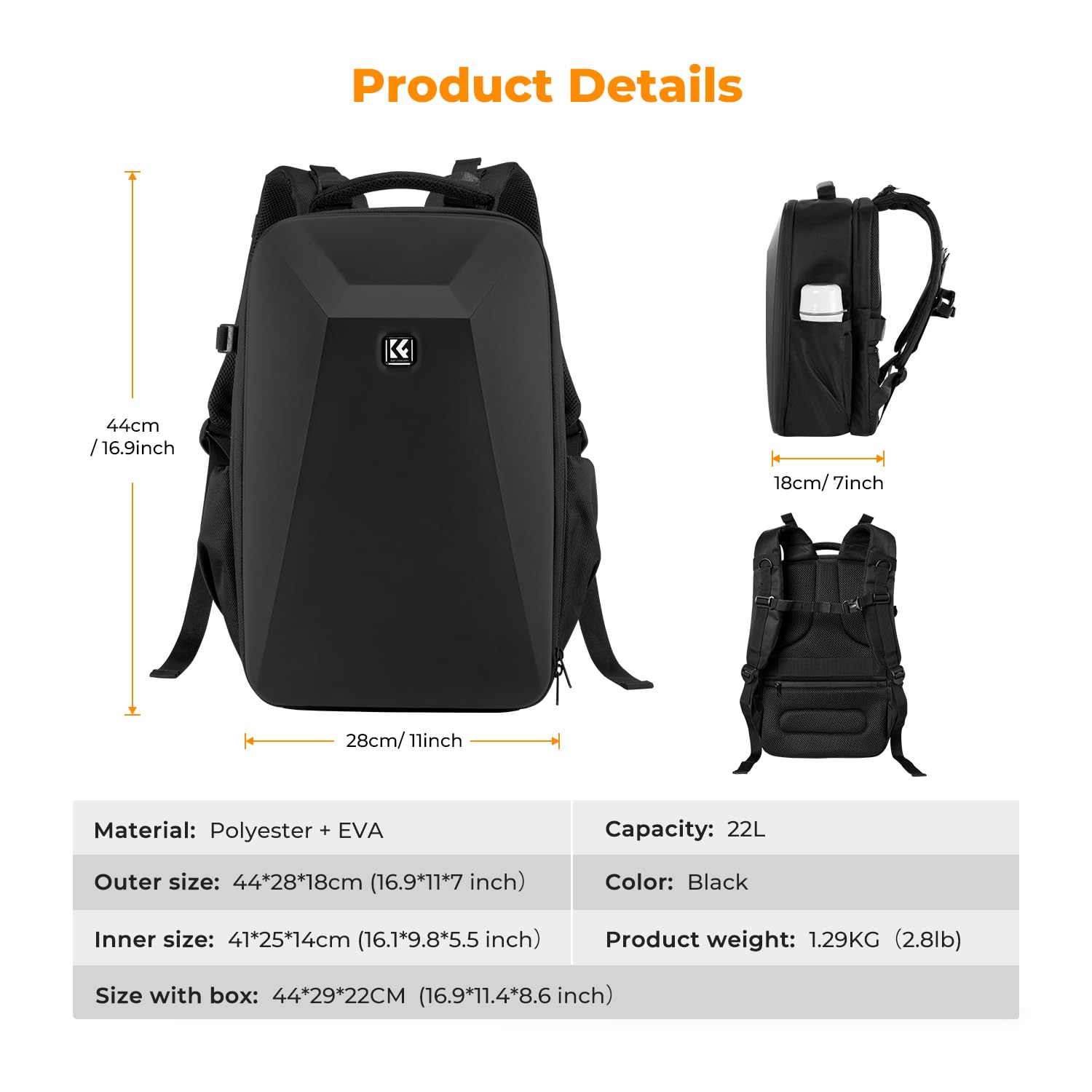 K&F CONCEPT Hardshell Camera Bag