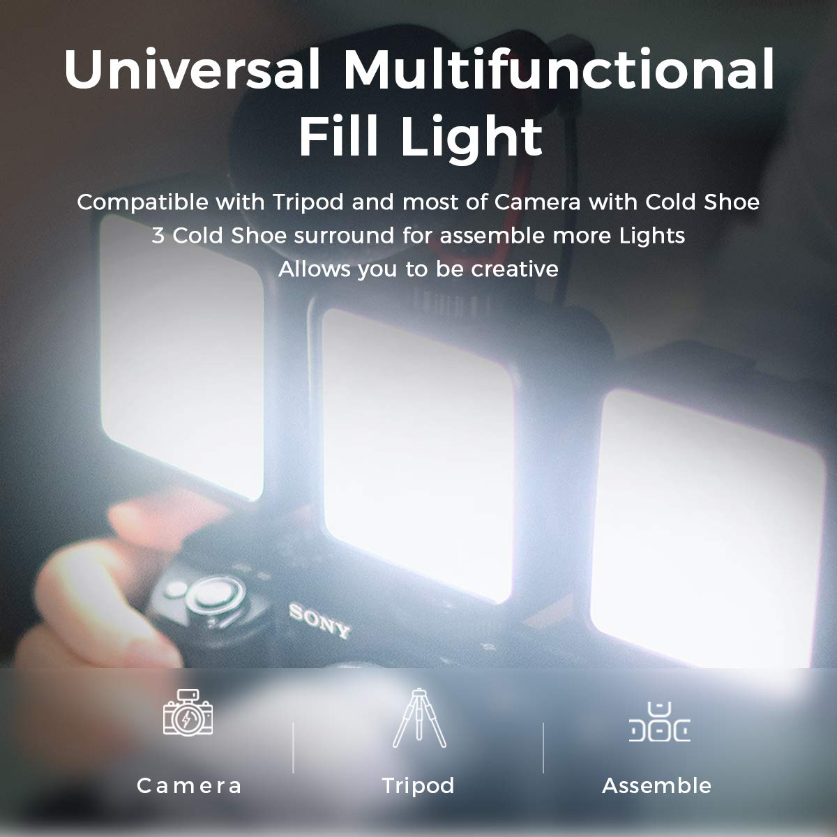 Bi-Color LED Video Light 3000mAh
