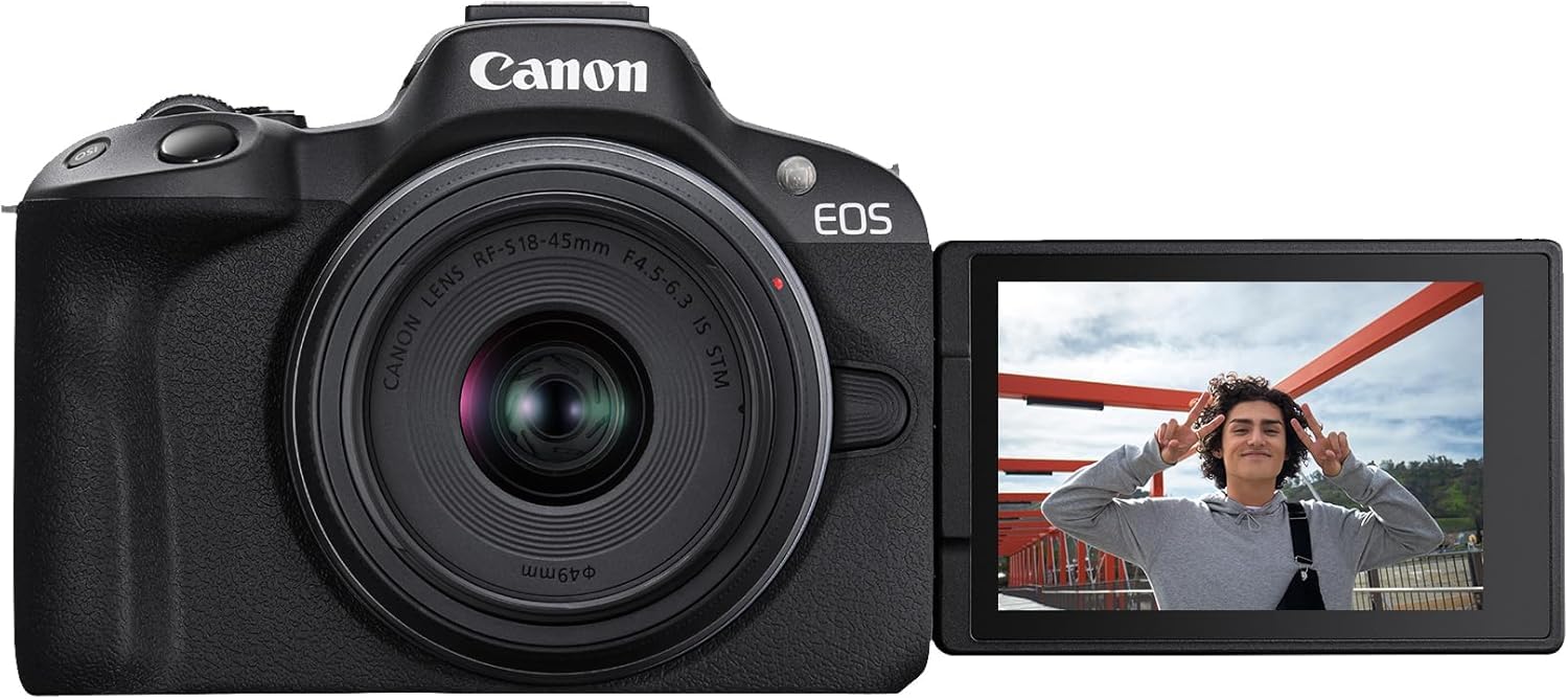 EOS R50 Mirrorless Camera Travel Bundle