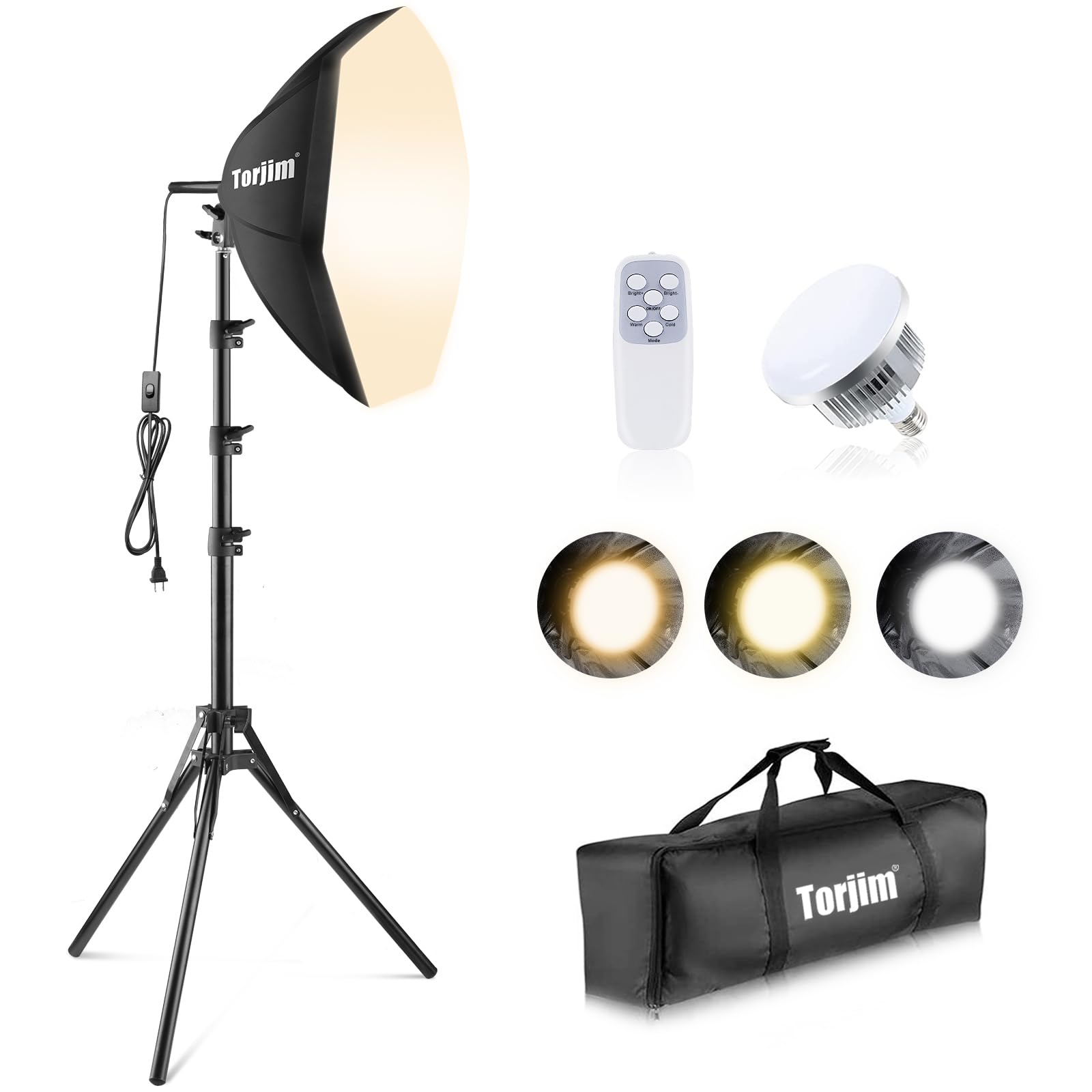 20" Softbox Lighting Kit with LED Bulbs