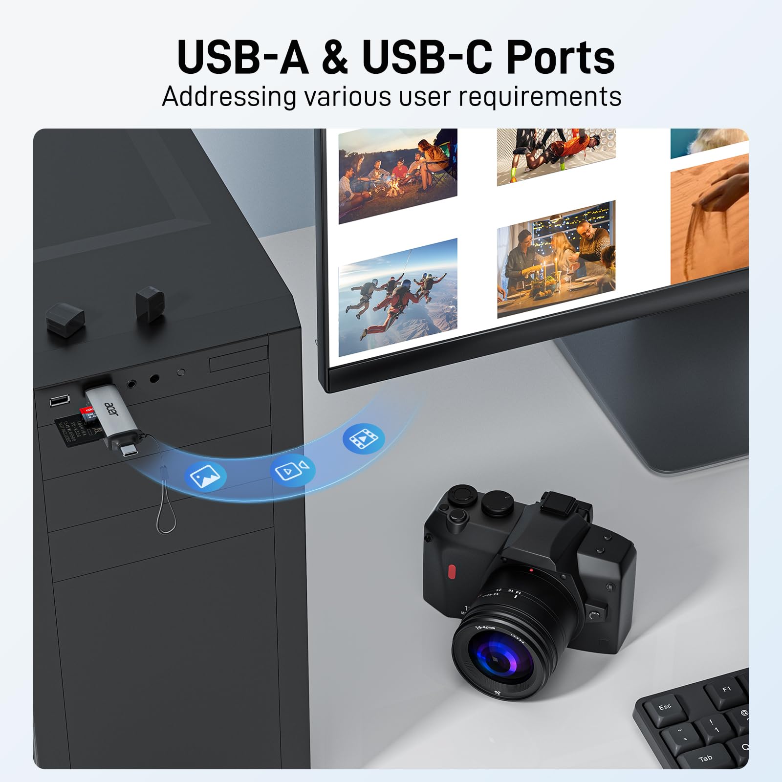USB-C SD Card Reader Dual Slot