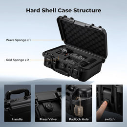 K&F CONCEPT Waterproof Protective Hard Case