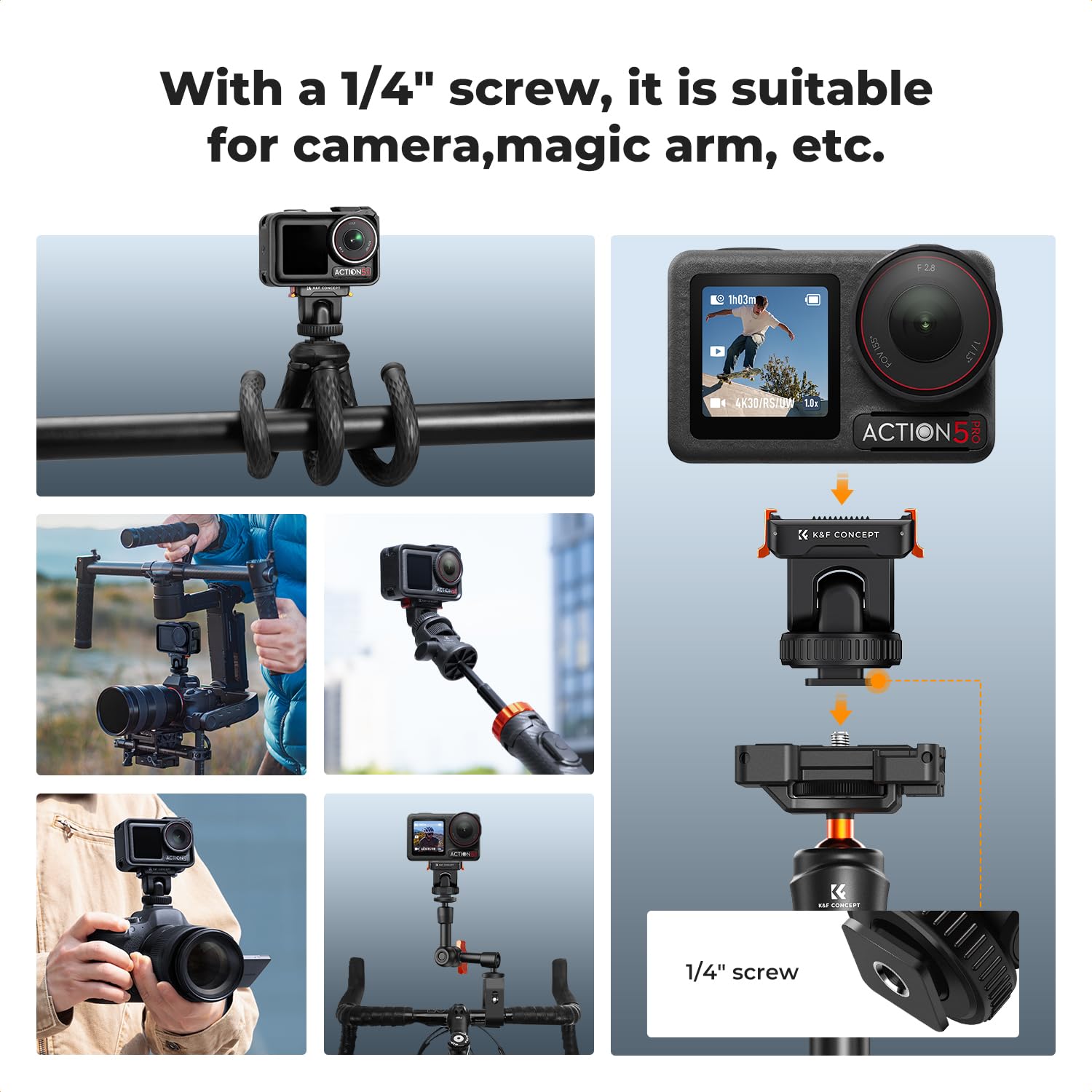 Magnetic Action Camera Adapter Mount