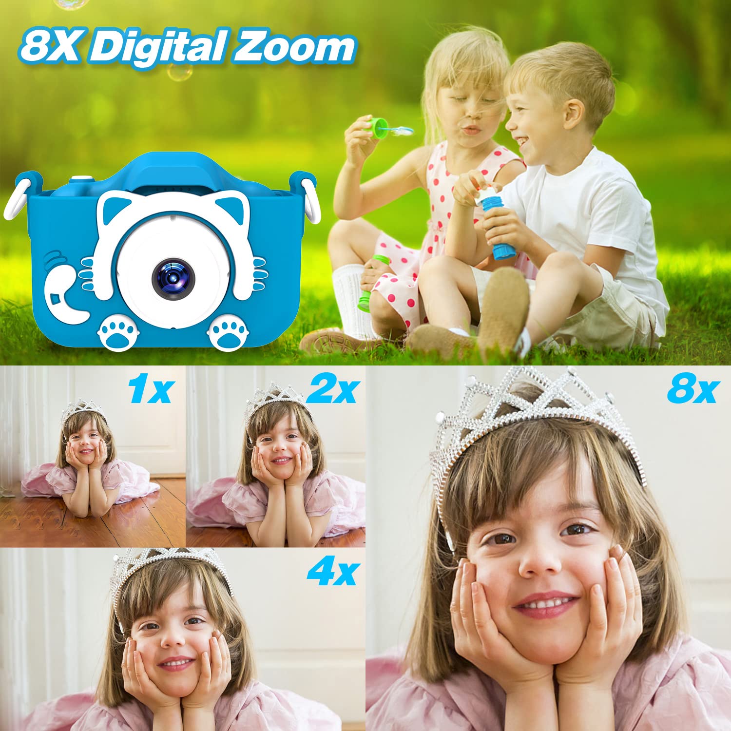 Kids Digital Camera with 32GB SD Card