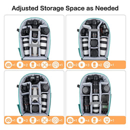 Waterproof Camera Backpack with Tripod Holder