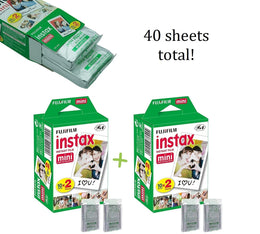 Instant Camera Film Bundle 40 Sheets