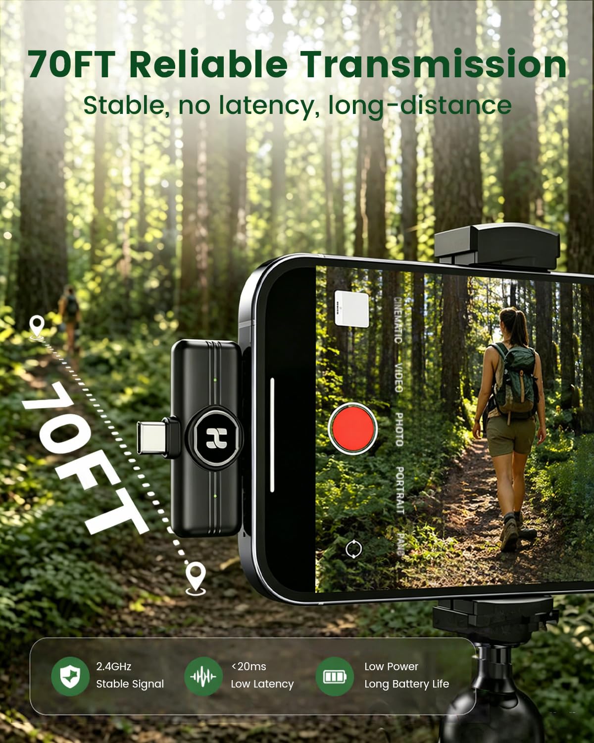 Mini Wireless Lavalier Microphone
