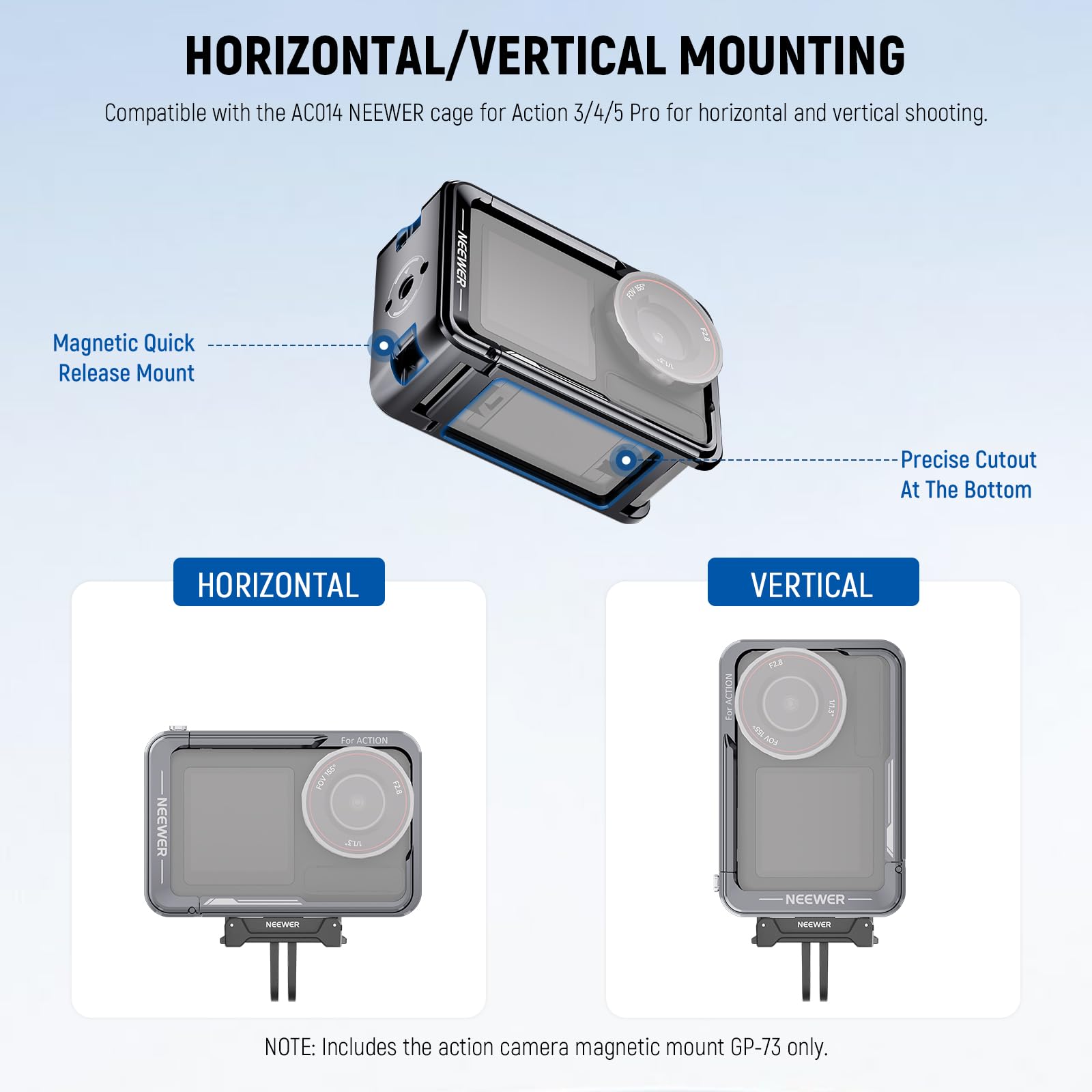 Magnetic Action Camera Quick Release Mount