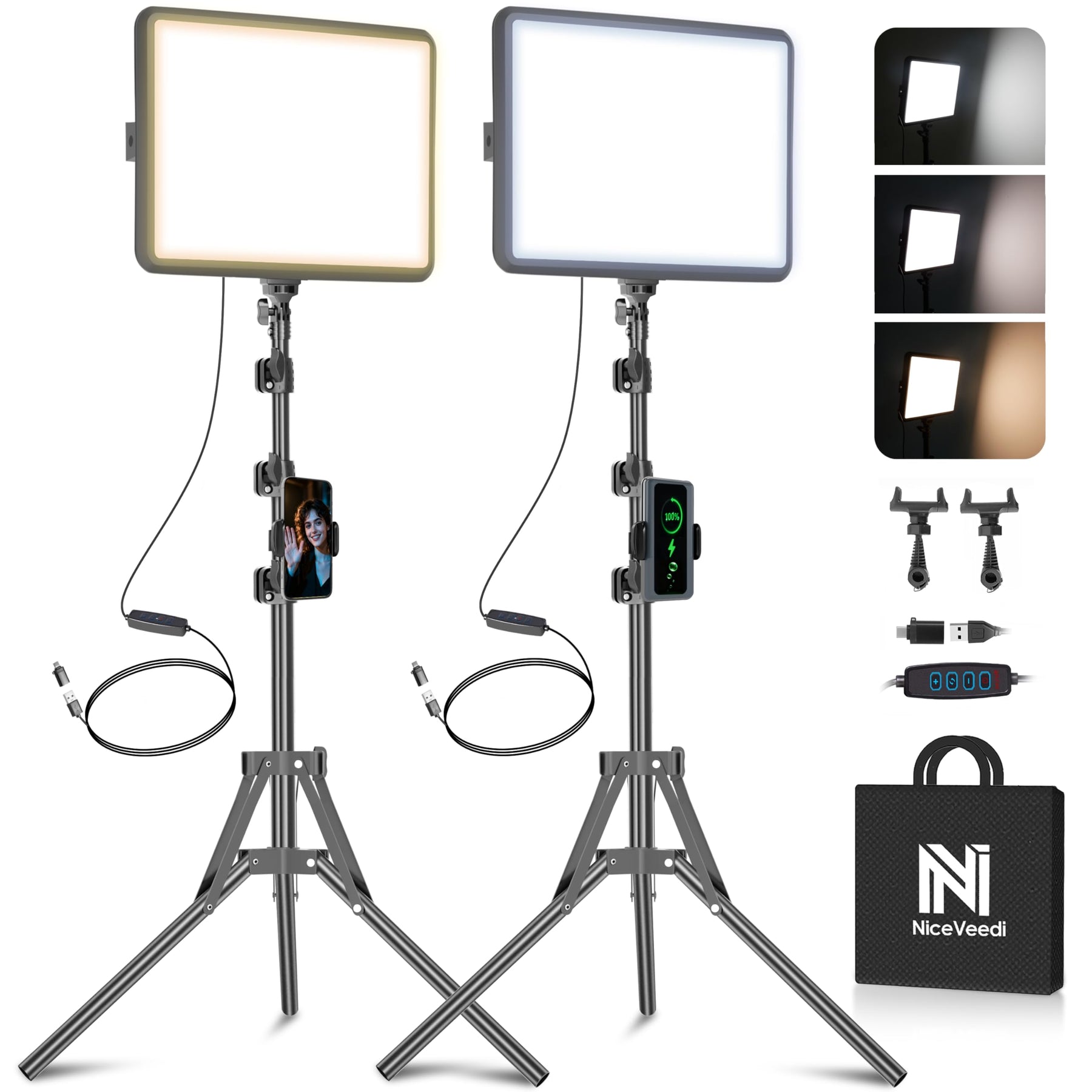 15W LED Video Light Kit