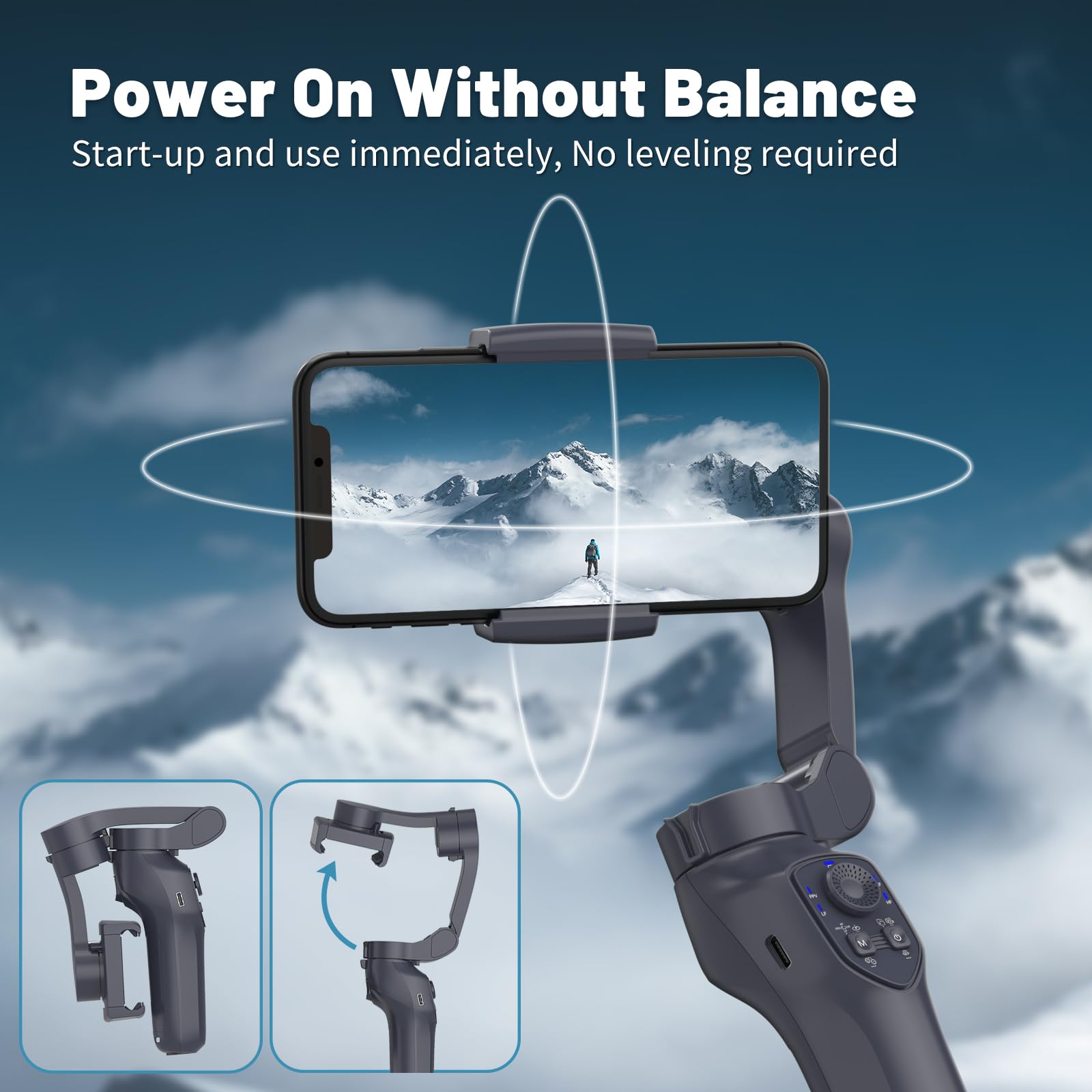 Gimbal stabilizer for iPhone