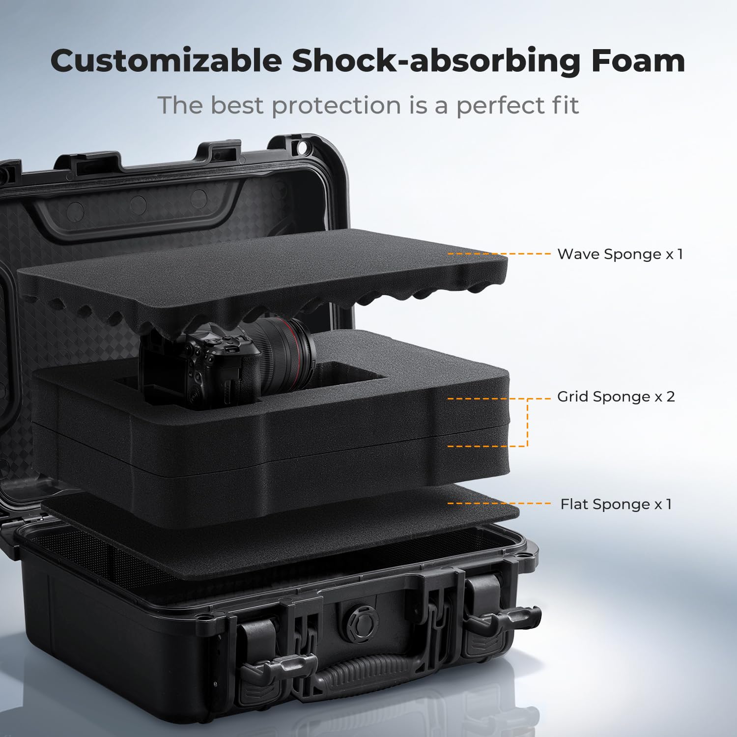 K&F CONCEPT Waterproof Protective Hard Case