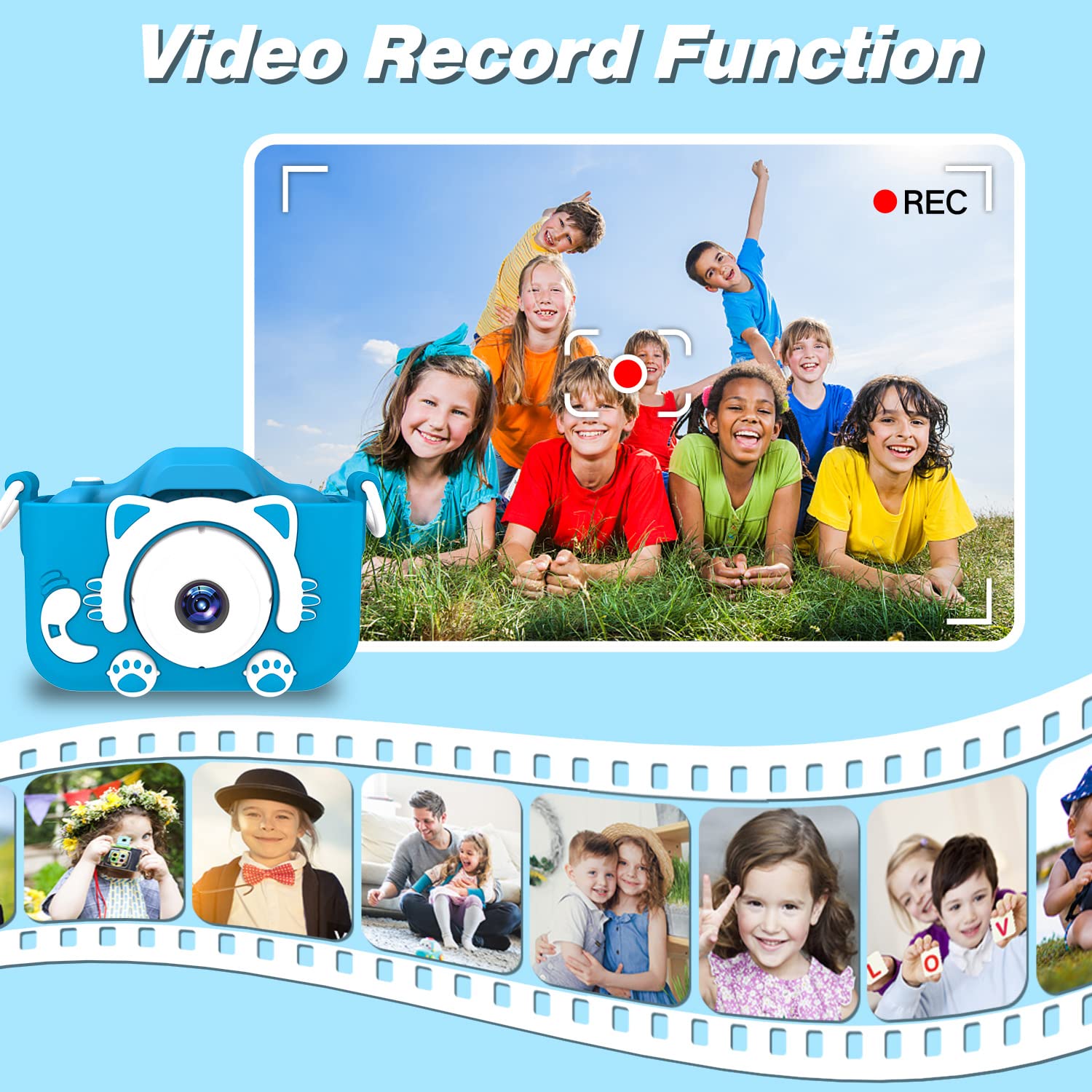 Kids Digital Camera with 32GB SD Card