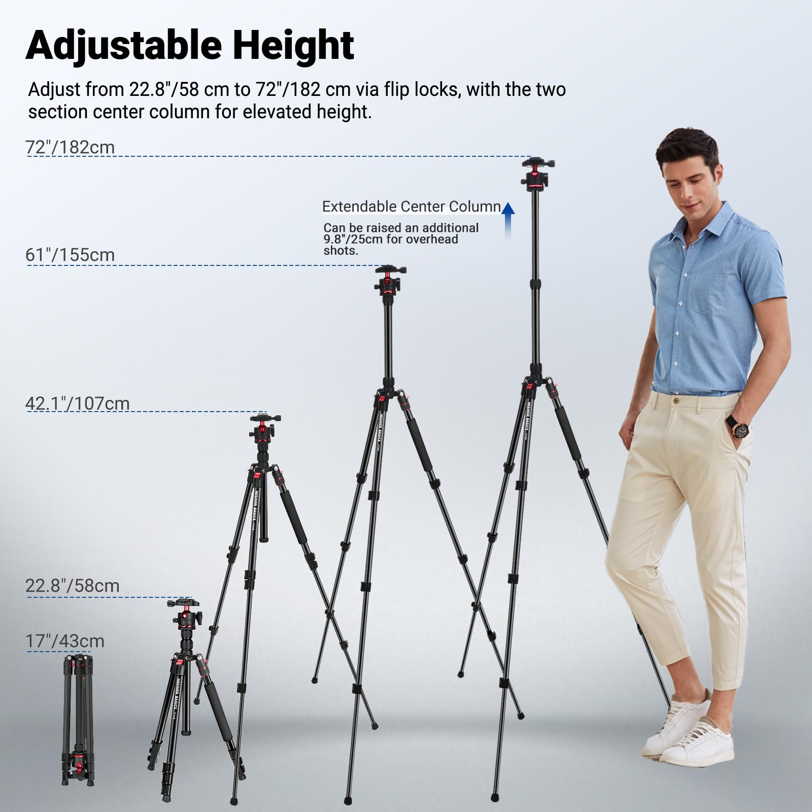 Aluminum Travel Camera Tripod