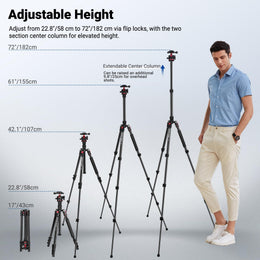 Aluminum Travel Camera Tripod