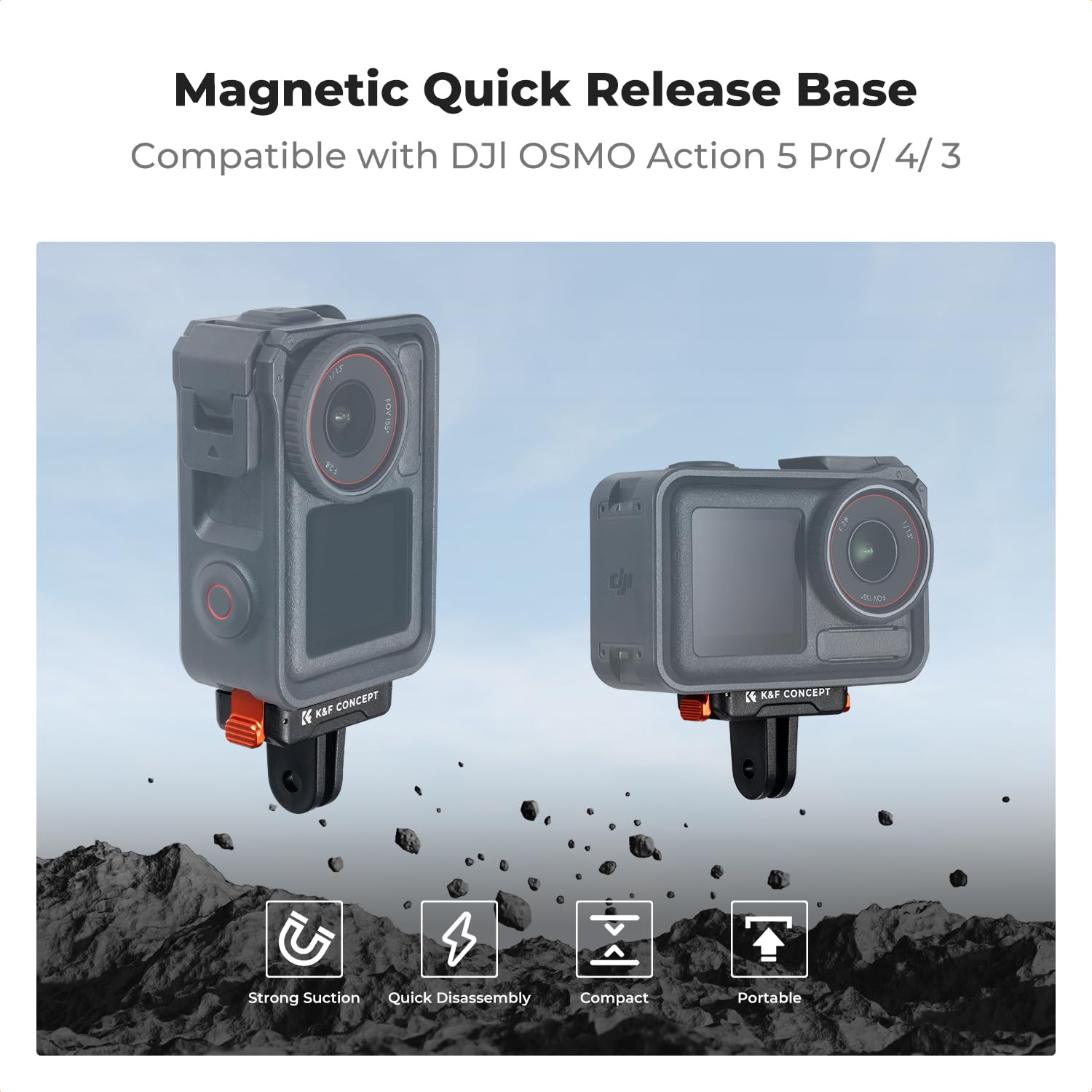 Magnetic Quick Release Adapter Mount 2-Pack