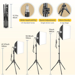 20" Softbox Lighting Kit with LED Bulbs