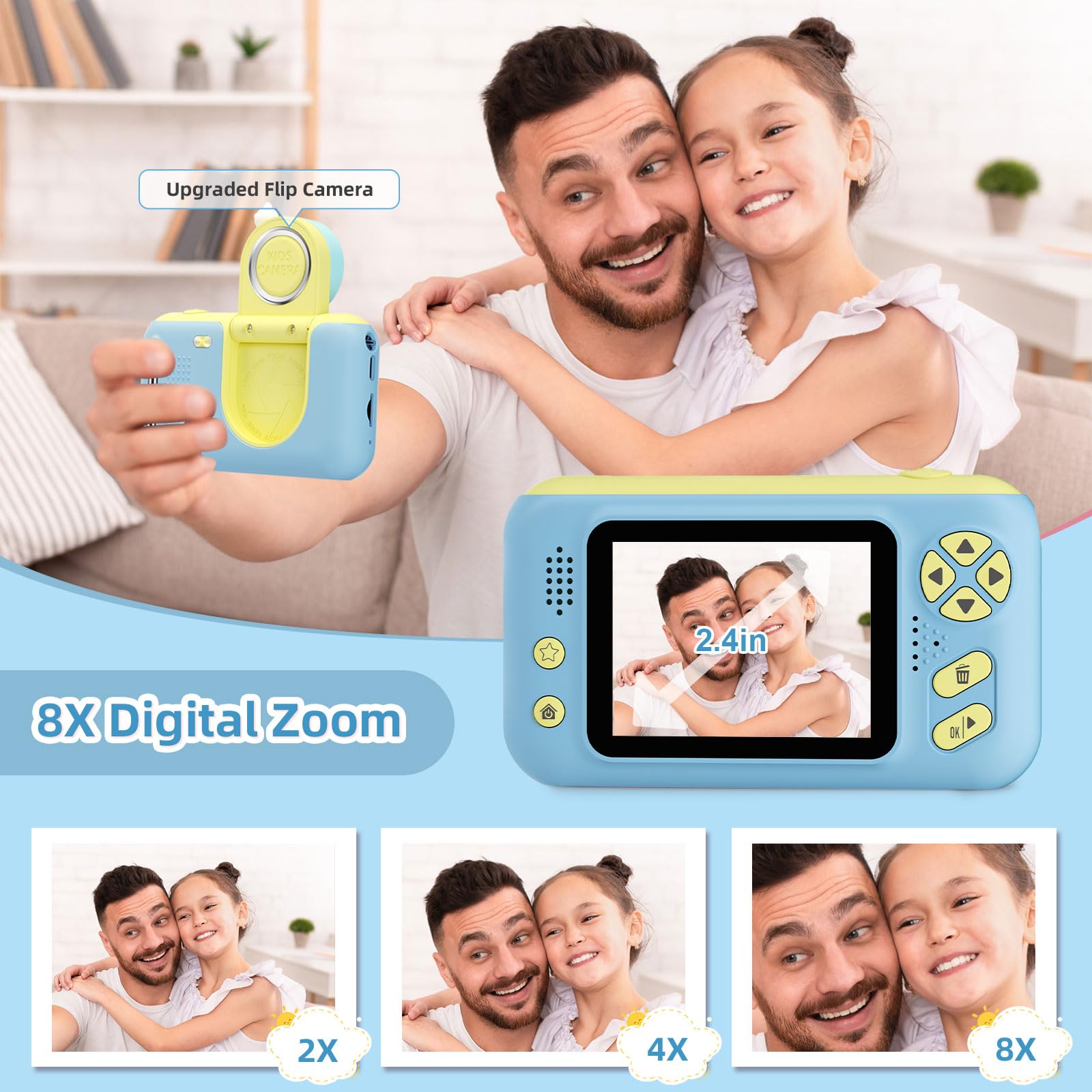 Kids Digital Camera with 32GB SD Card