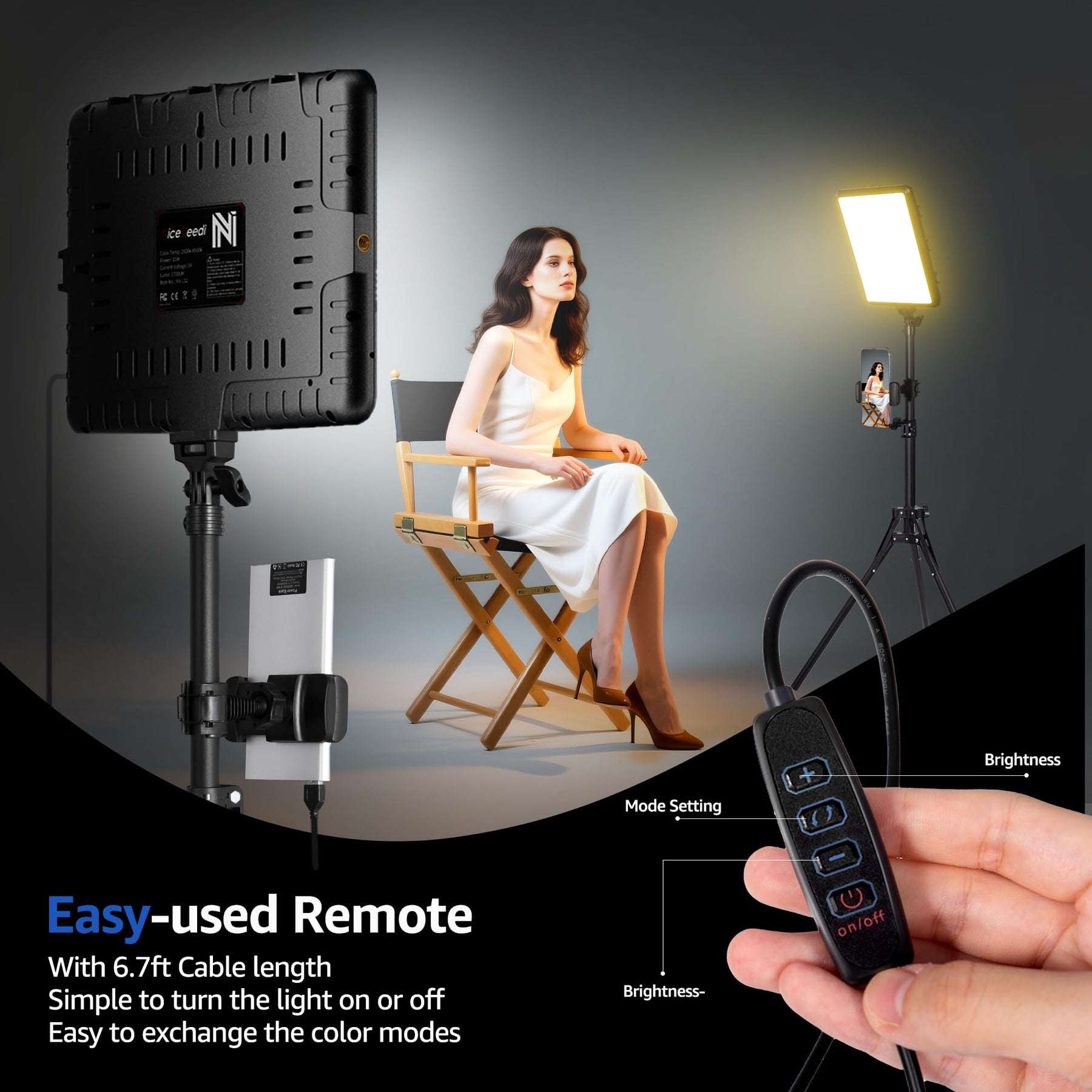 15W LED Video Light Kit
