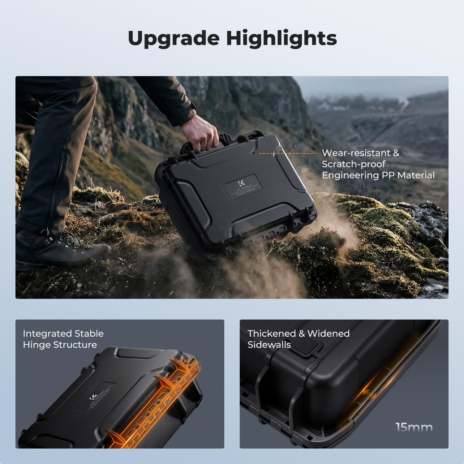 K&F CONCEPT Waterproof Protective Hard Case