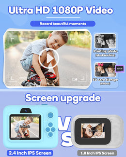 Kids Instant Print Camera 2.4" Screen