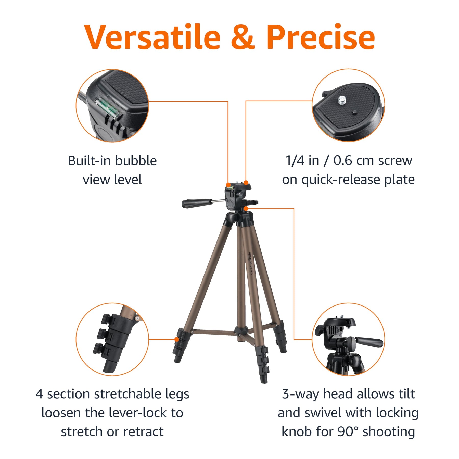 Lightweight Camera Tripod with Bag