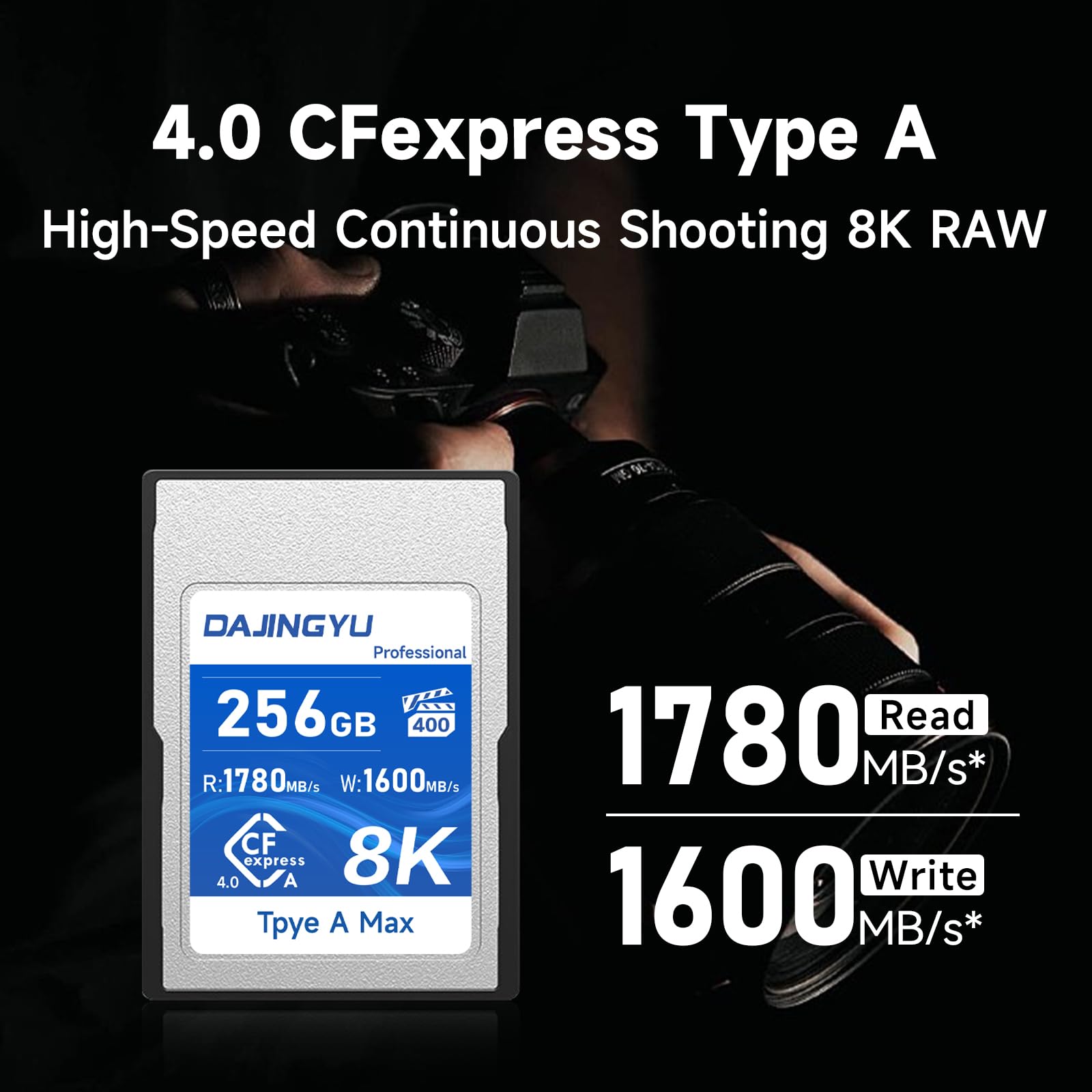 CFexpress Type A Memory Card 1780MB/s Read Speed