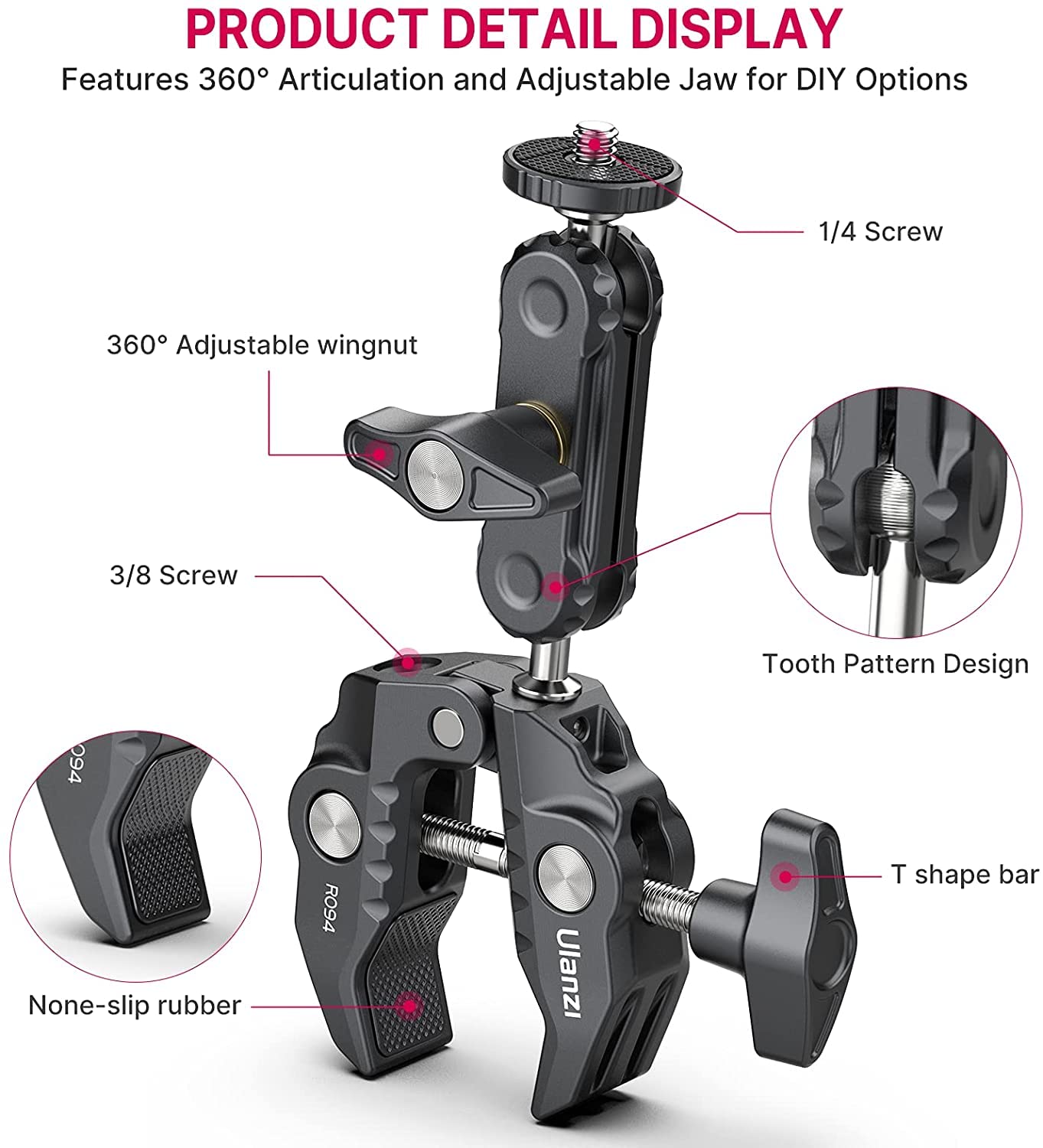 ULANZI Super Clamp Camera Clamp