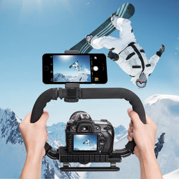 Camera Stabilizer Rig with 3-Shoe Mount