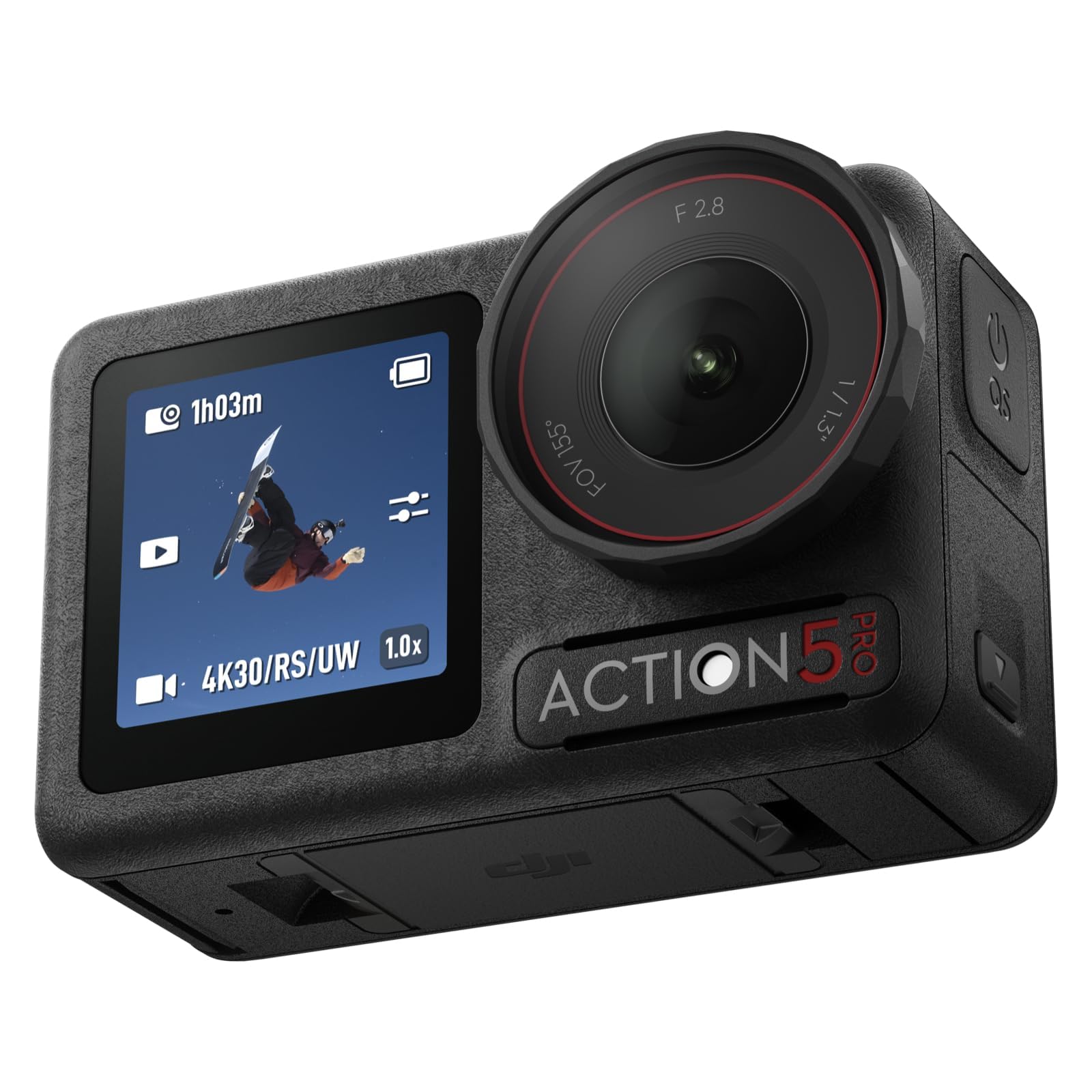 4K Action Camera with Dual Touchscreens