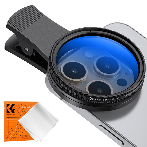 52mm Clip-On CPL Phone Camera Filter Kit
