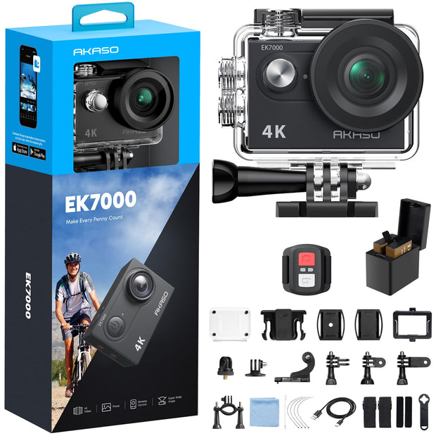 4K Action Camera 20MP Waterproof Camera