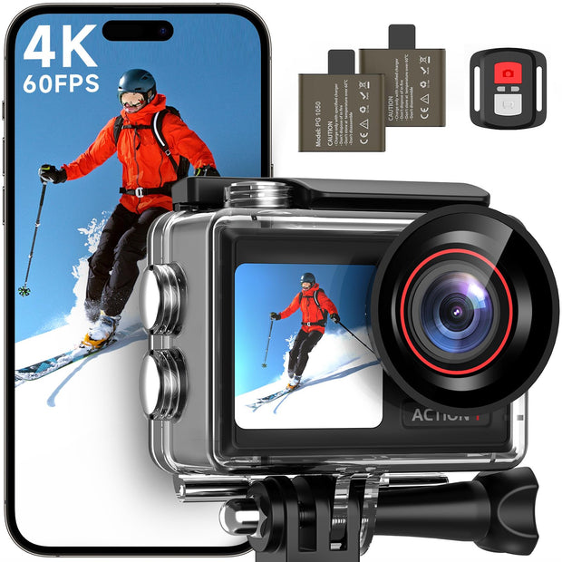 4K Waterproof Action Camera 5X Zoom