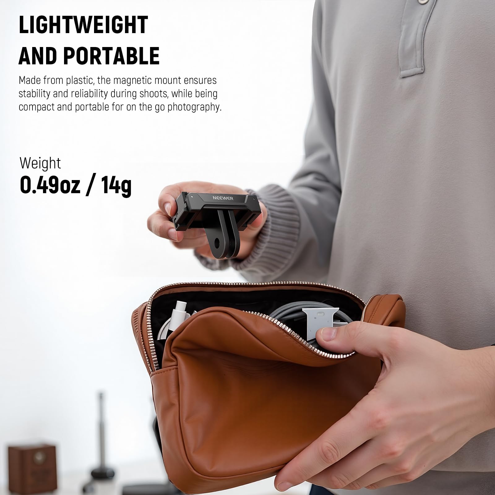 Magnetic Action Camera Quick Release Mount