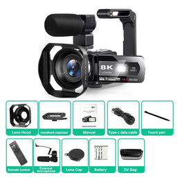 8K Digital Camera 48MP 18X Zoom