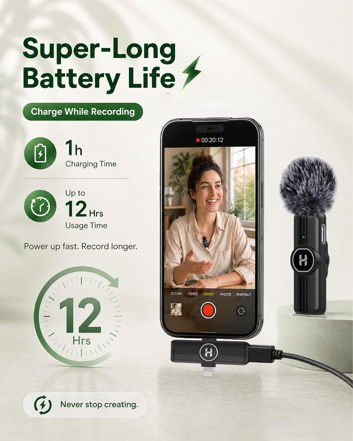 Mini Wireless Lavalier Microphone