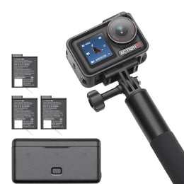 4K Action Camera with Dual Touchscreens
