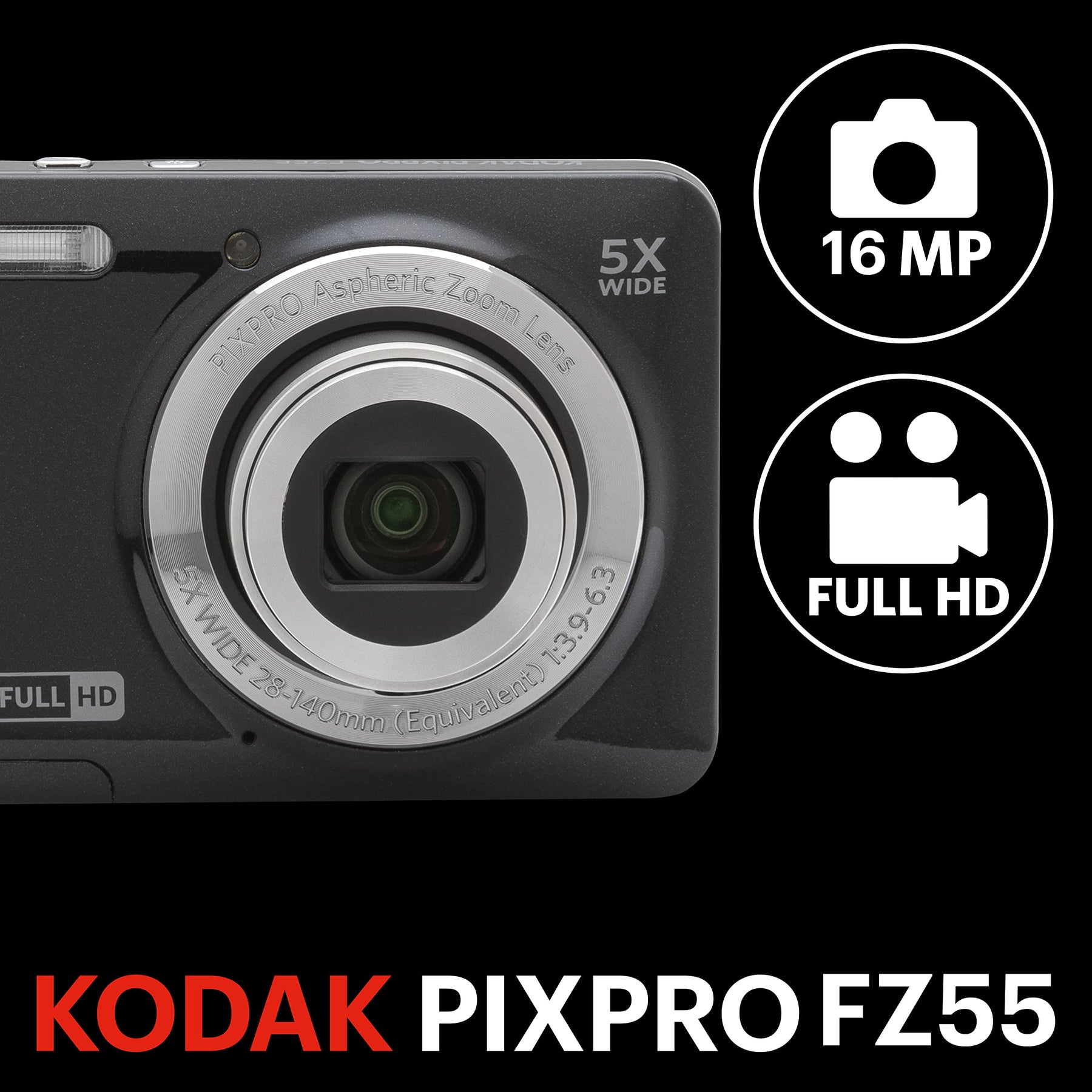 16MP Compact Camera 5X Zoom