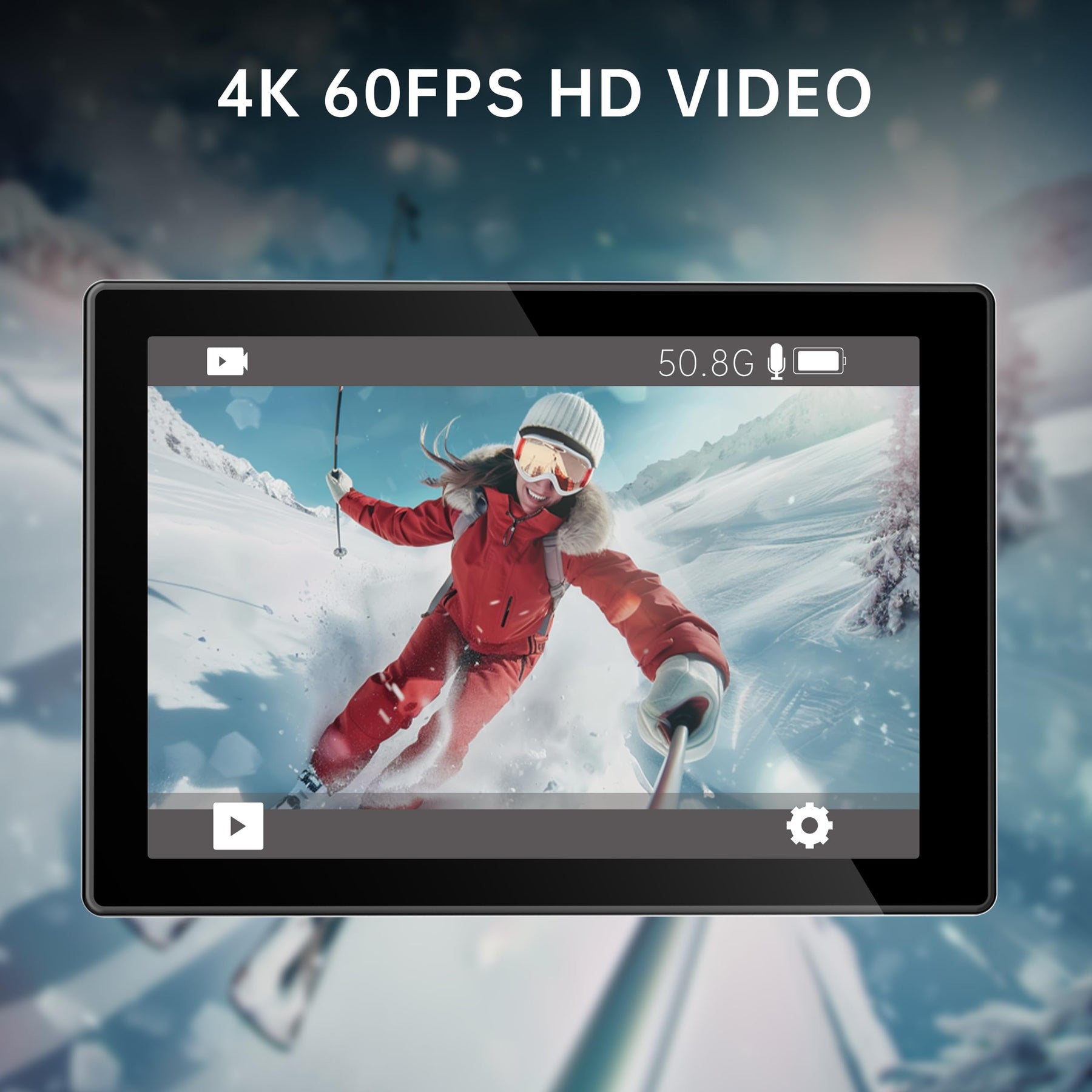 4K Waterproof Action Camera 5X Zoom