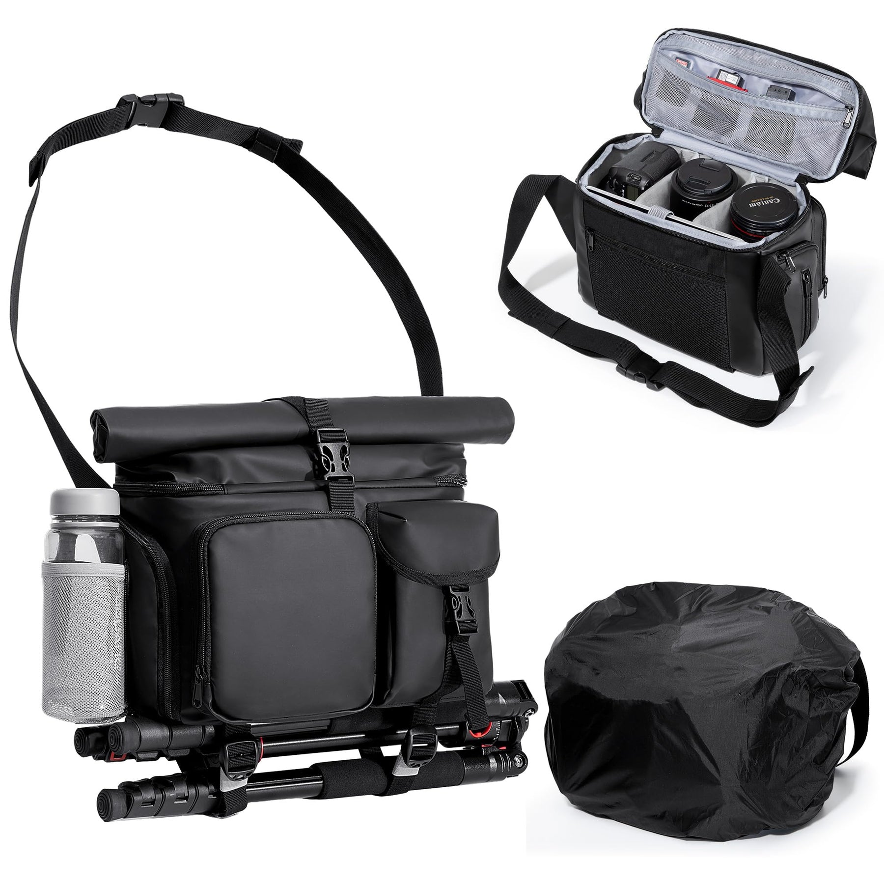 Camera Sling Bag with Tripod Holder