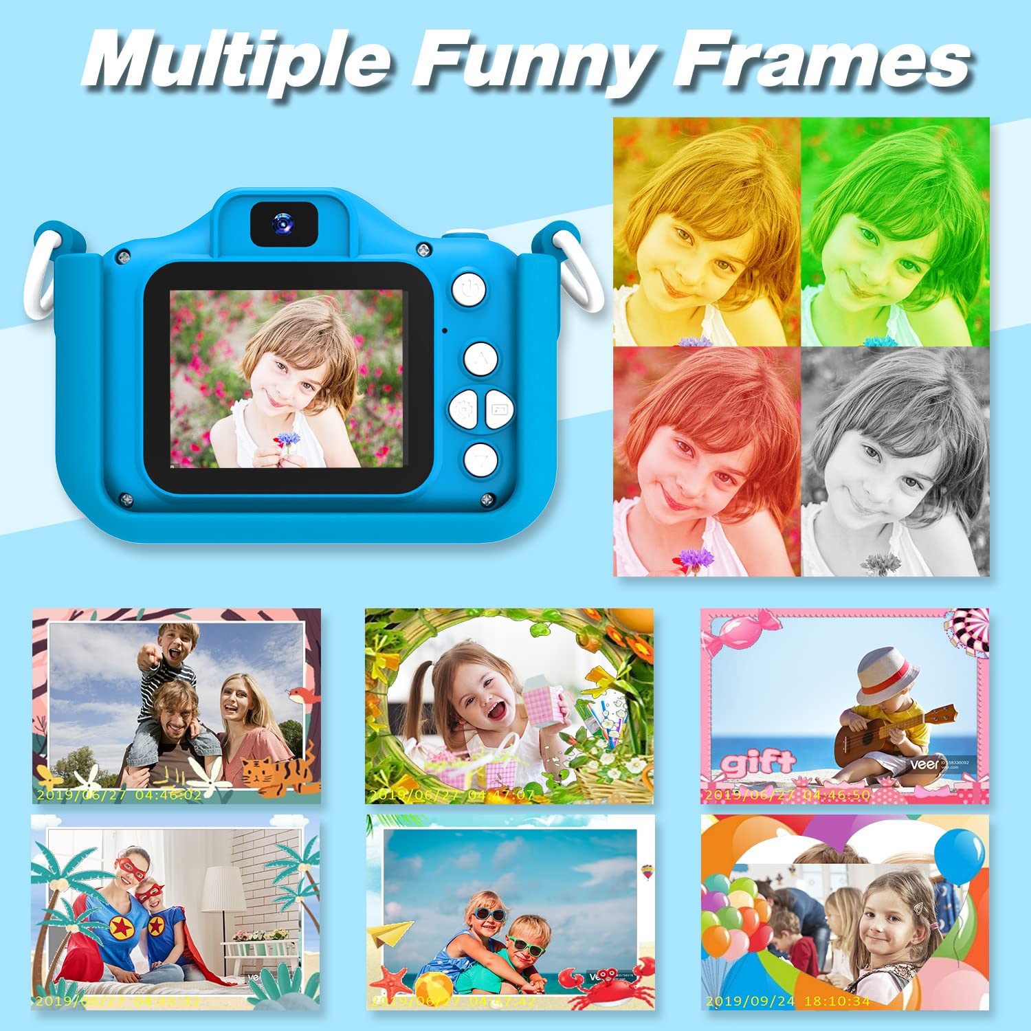 Kids Digital Camera with 32GB SD Card