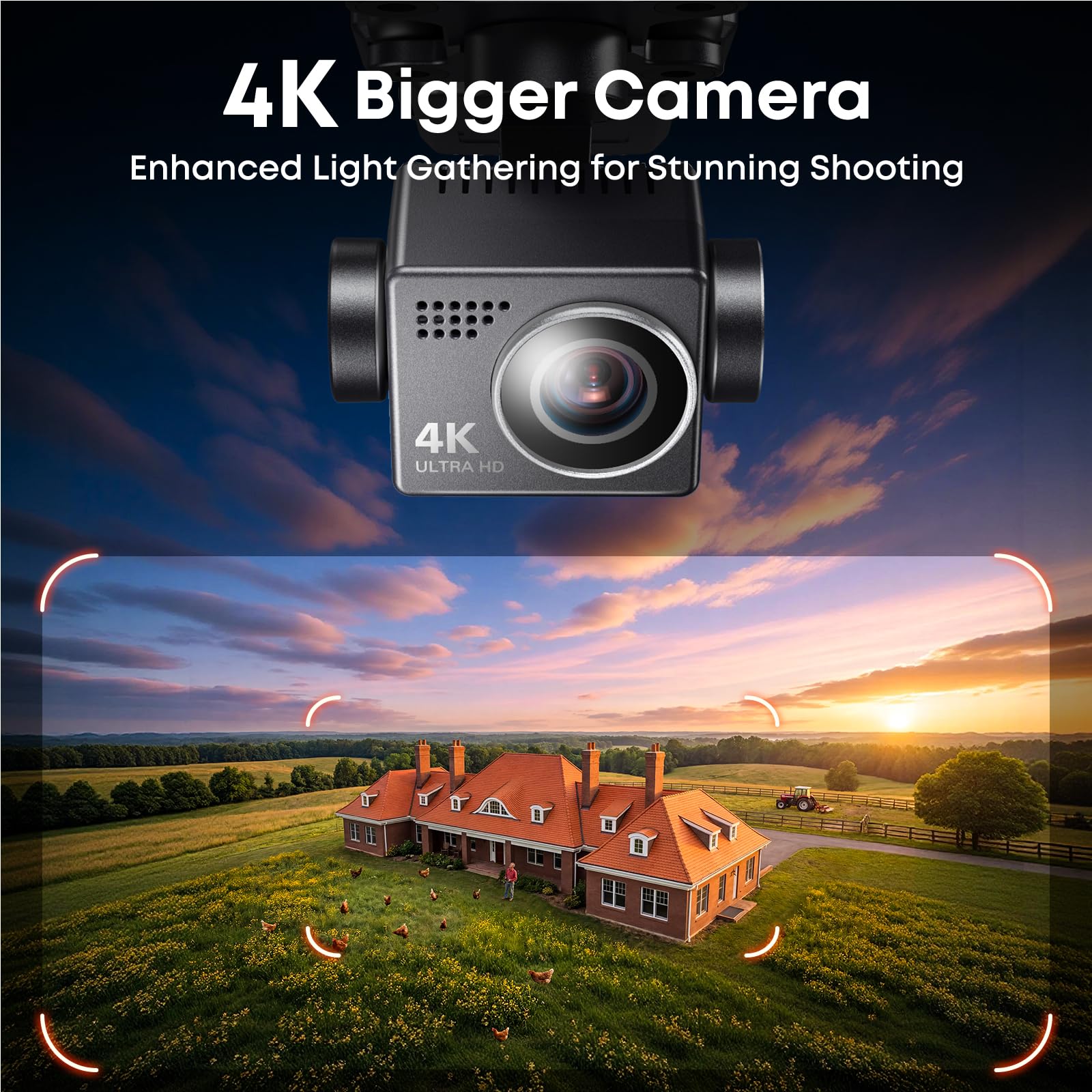 Bwine F7GIM & F7GB2 Drone with Camera for Adults