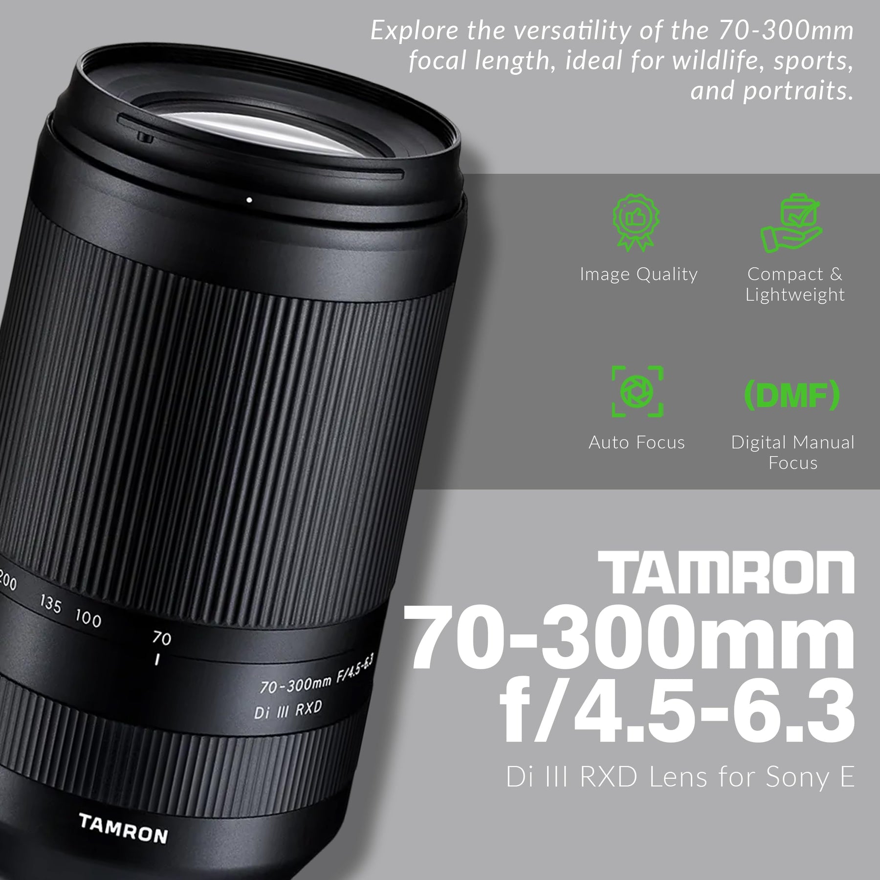 70-300mm Telephoto Zoom Lens Kit